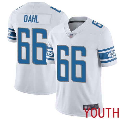 Detroit Lions Limited White Youth Joe Dahl Road Jersey NFL Football 66 Vapor Untouchable